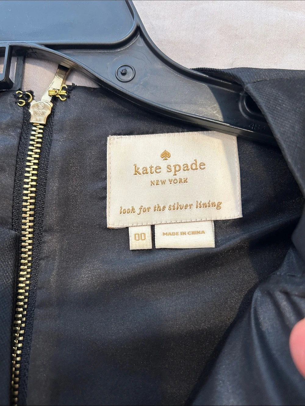 kate spade Black Sleeveless Fit-and-Flare Mini Dress